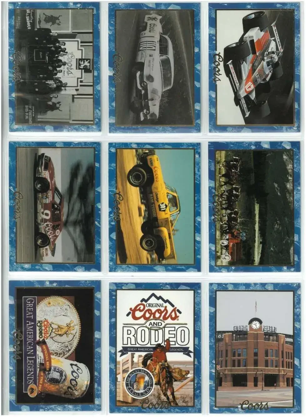 1995 Coors Beer Collectors Cards Complete Set 1‐100 See Pics Plus Checklist